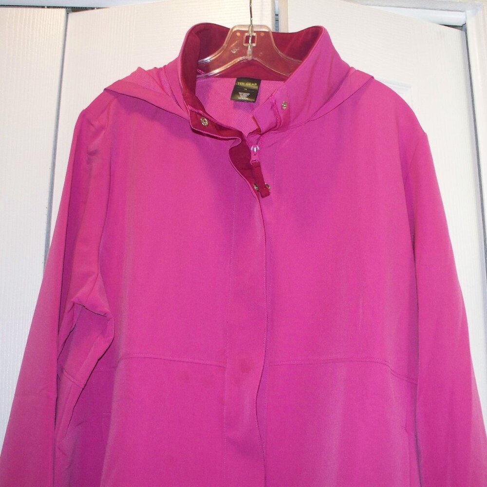 tek gear Pink Hooded Utility Jacket. NWOT